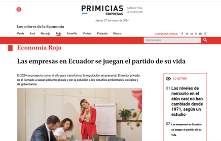 Las empresas en Ecuador se juegan el partido de su vida