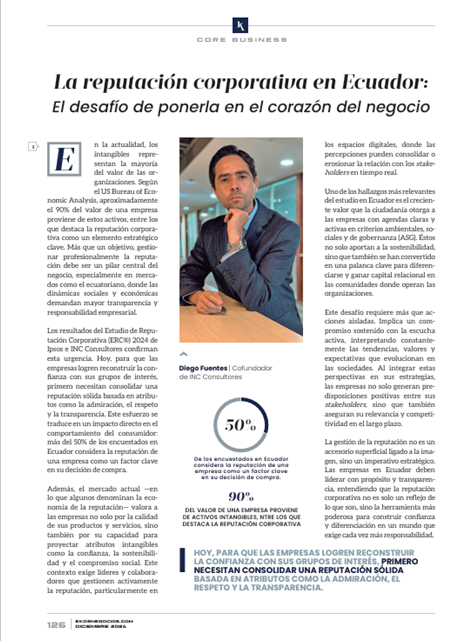 La reputación corporativa: el desafío de ponerla en el corazón del negocio