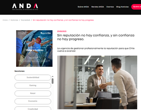 Sin reputación no hay confianza, y sin confianza no hay progreso